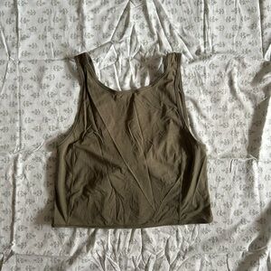 Lululemon twist-back tank, cotton feel